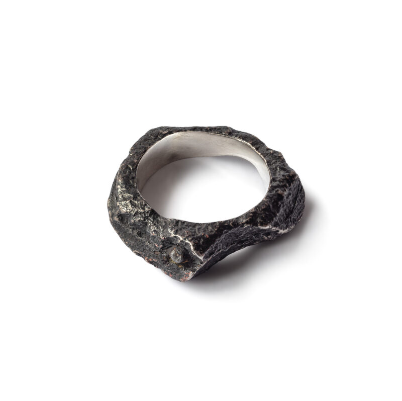 Prsten MARSUM Ag 925 patina železo